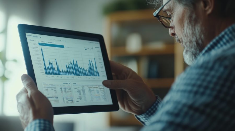 Reviewing a readiness report on a tablet